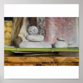 Wellness - Steine Poster (Vorne)