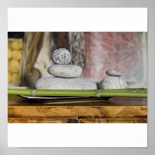 Wellness - Steine Poster (Vorne)