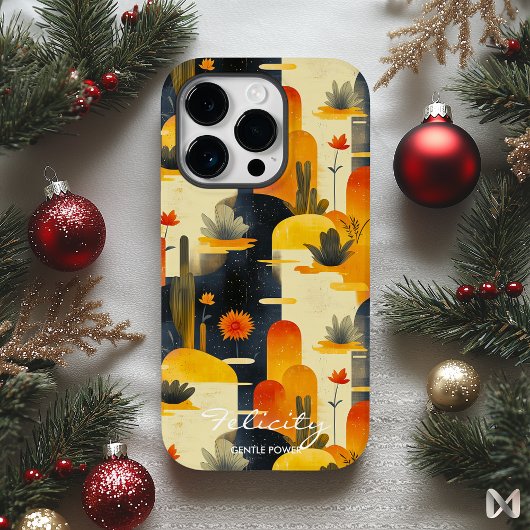 Wellness Stil Wüste Landschaft mit warmen Tönen Case-Mate iPhone Hülle