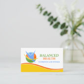 Wellness-Trainer Visitenkarte (Stehend Vorderseite)