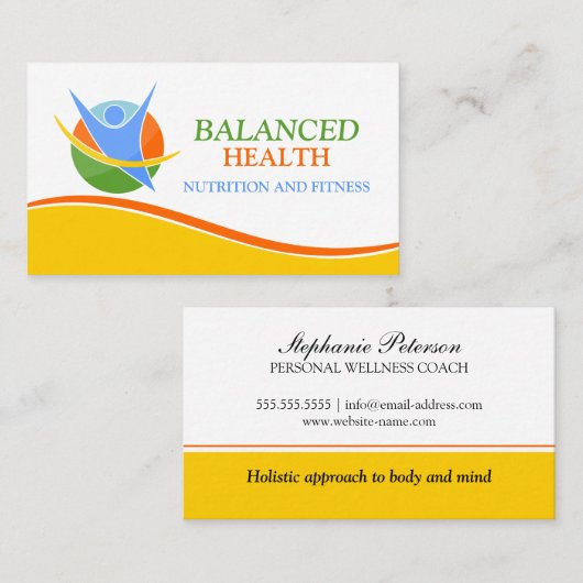 Wellness-Trainer Visitenkarte (Vorne/Hinten)