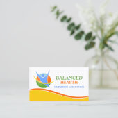 Wellness-Trainer Visitenkarte (Stehend Vorderseite)