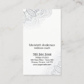 Wellness-Trainer-Visitenkarten Visitenkarte (Rückseite)