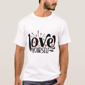 Wellness-Typografie T-Shirt (Vorderseite)