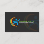 Wellness und Nahrungs-Trainer Visitenkarte (Vorderseite)