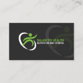 Wellness und Nahrungs-Trainer Visitenkarte (Vorderseite)