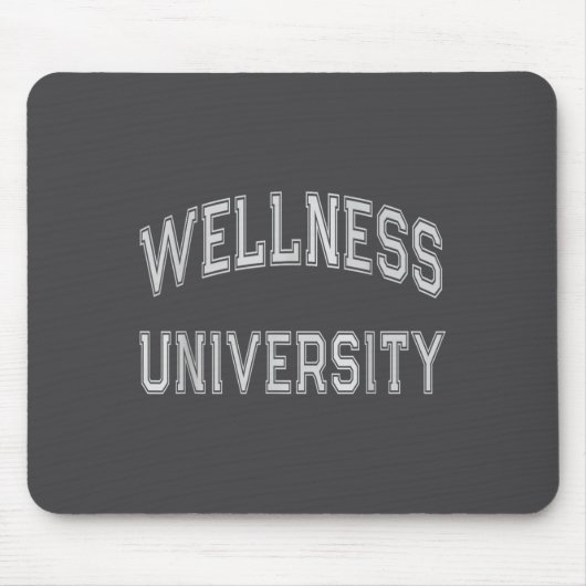 Wellness University Squad Fitness Coach Gym Health Mousepad (Vorne)