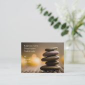 Wellness-Visitenkarte Visitenkarte (Stehend Vorderseite)