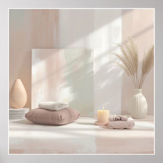 Wellness-Wallpaper-Poster Poster (Vorne)