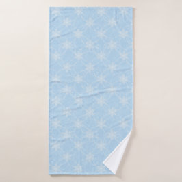 Wellness Waters Gym Towel - Icy Blue Snowflake  Badehandtuch