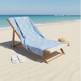 Wellness Waters Gym Towel - Icy Blue Snowflake  Badehandtuch