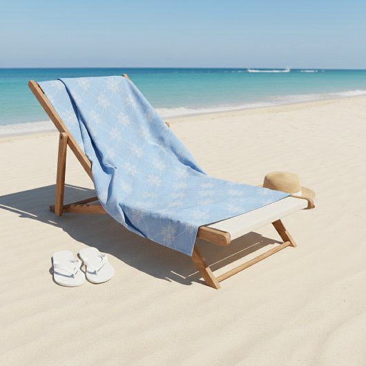 Wellness Waters Gym Towel - Icy Blue Snowflake  Badehandtuch