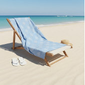 Wellness Waters Gym Towel - Icy Blue Snowflake  Badehandtuch