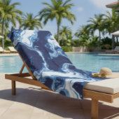 Wellness Waters Large Towel - Custom Ocean Blue Badehandtuch