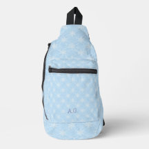 Wellness Waters Sling Bag - Icy Snowflake Pattern 