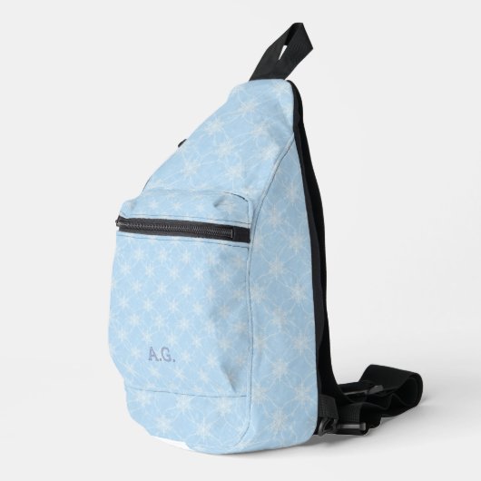 Wellness Waters Sling Bag - Icy Snowflake Pattern (Rechte Ecke)