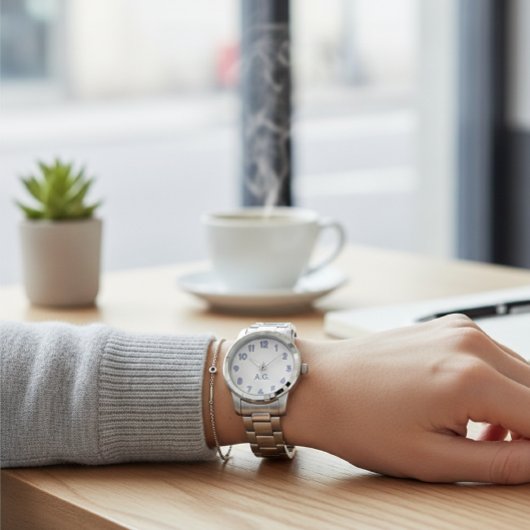 Wellness Waters Wristwatch - Reflective Steel  Armbanduhr