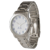 Wellness Waters Wristwatch - Reflective Steel Armbanduhr (Schrägansicht)
