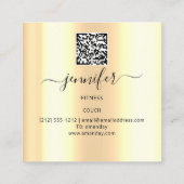 Wellness WELLNESS-CENTER Couch Tree of Live Gold Q Quadratische Visitenkarte (Rückseite)