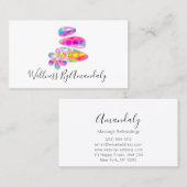 Wellness Wellness-Center Massage Therapie Reflexol Visitenkarte (Vorne/Hinten)