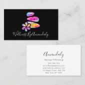 Wellness Wellness-Center Massage Therapie Reflexol Visitenkarte (Vorne/Hinten)