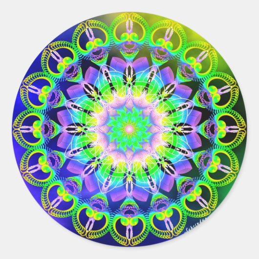 Wellness zulassen runder aufkleber (Vorderseite)