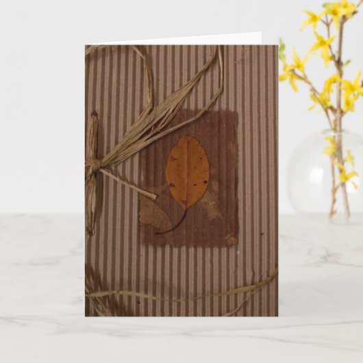 Wellpappe/Blatt Karte (Gelbe Blume)