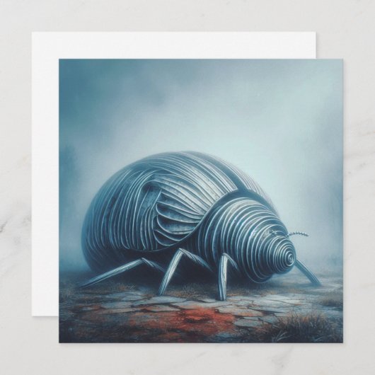 Wellpappe Ladybug Grußkarte Mitteilungskarte (Vorne/Hinten)