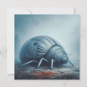 Wellpappe Ladybug Grußkarte Mitteilungskarte (Vorderseite)