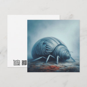 Wellpappe Ladybug Grußkarte Mitteilungskarte