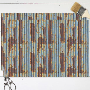 Wellpappe-Metalldach nahtloses Muster Decoupage Seidenpapier