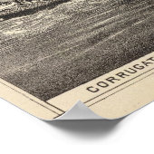 Wellpappyacht Poster (Ecke)