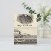 Wellpappyacht Postkarte (Stehend Vorderseite)