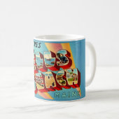 Wells Beach ME Postkarte Kaffeetasse (VorderseiteRechts)