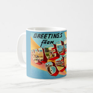 Wells Beach ME Postkarte Kaffeetasse