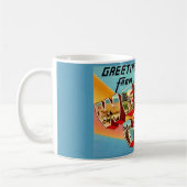 Wells Beach ME Postkarte Kaffeetasse (Links)
