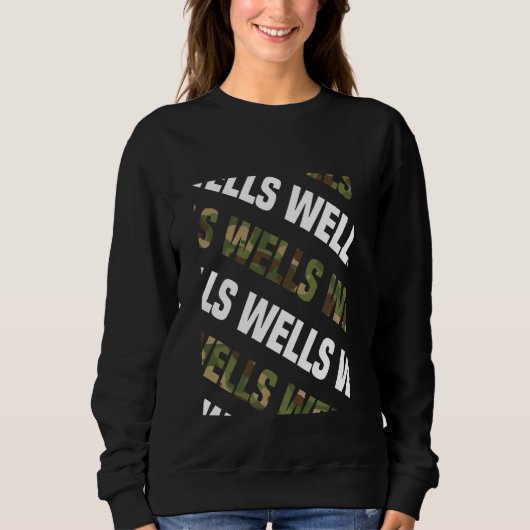 Wells Camouflage Pattern Green Camouflage Sweatshirt (Vorderseite)