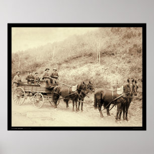 Wells Fargo-Ballast-Schatz-Lastwagen Sd 1890 Poster
