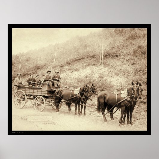 Wells Fargo Deadwood Treasure Wagon SD 1890 Poster (Vorne)