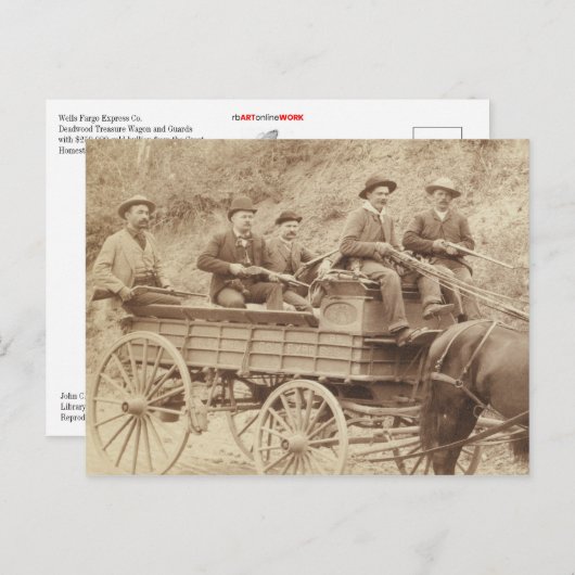 Wells Fargo Express Postcard Postkarte (Vorne/Hinten)