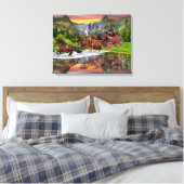 WELLS FARGO POSTKUTSCHE LEINWANDDRUCK (Insitu (Schlafzimmer))