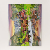 WELLS FARGO POSTKUTSCHE PUZZLE (Vertikal)