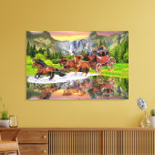 WELLS FARGO STAGECOACH LEINWANDDRUCK (Insitu (Wohnzimmer))