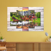 WELLS FARGO STAGECOACH LEINWANDDRUCK (Insitu (Wohnzimmer))