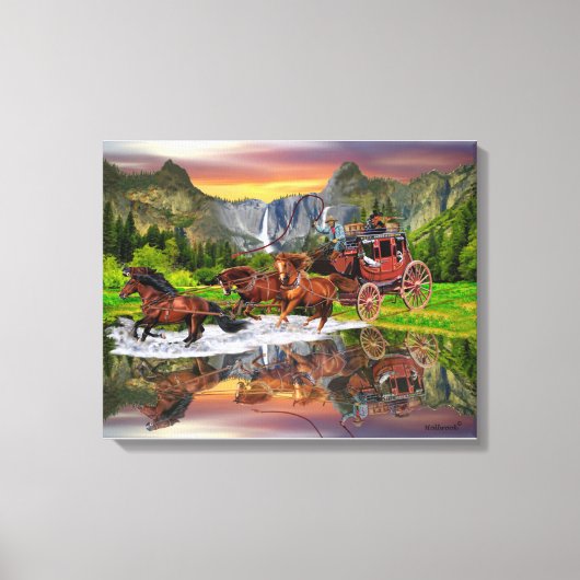 WELLS FARGO STAGECOACH LEINWANDDRUCK (Vorderseite)