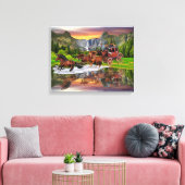WELLS FARGO STAGECOACH LEINWANDDRUCK (Insitu (Wohnzimmer))
