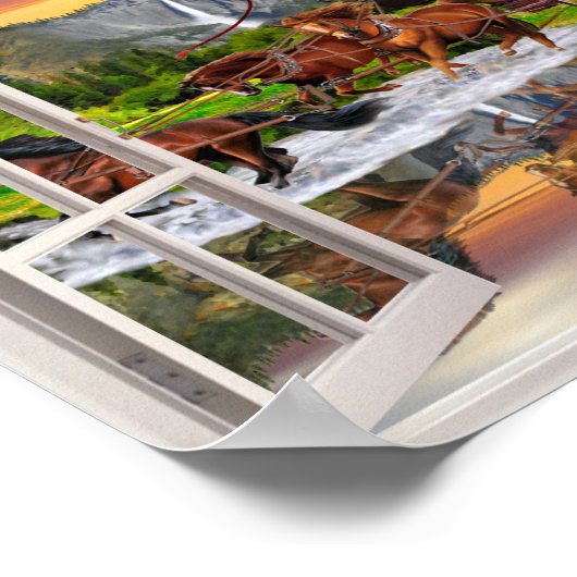 WELLS FARGO STAGECOACH POSTER (Ecke)