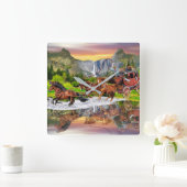 WELLS FARGO STAGECOACH QUADRATISCHE WANDUHR (Zuhause)