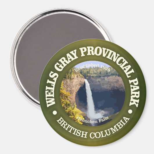 Wells Gray PP Magnet (Vorderseite/Rückseite)