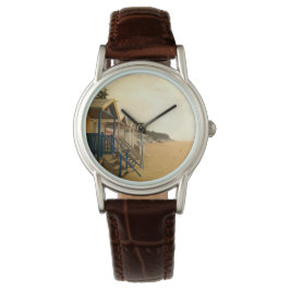 Wells-neben dem Meer Hütten, Norfolk. Armbanduhr